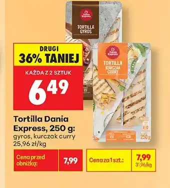 Biedronka Tortilla gyros Dania Express oferta