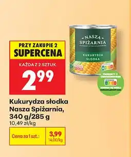 Biedronka Kukurydza słodka Nasza Spiżarnia oferta