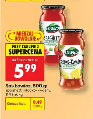 Biedronka Sos Łowicz spaghetti oferta