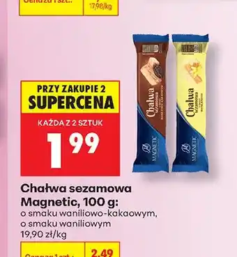 Biedronka Chałwa sezamowa Magnetic o smaku waniliowo-kakaowym oferta