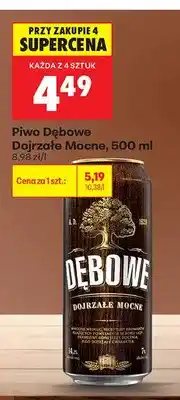 Biedronka Piwo Dębowe Dojrzałe Mocne oferta