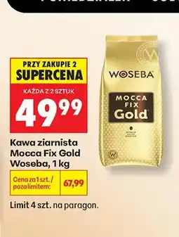 Biedronka Kawa ziarnista Mocca Fix Gold Woseba oferta
