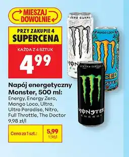 Biedronka Napój energetyczny Monster Energy oferta