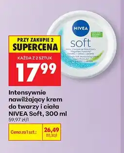 Biedronka Intensywnie nawilżający krem do twarzy i ciała NIVEA Soft oferta