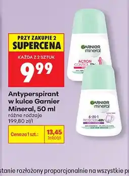 Biedronka Antyperspirant w kulce Garnier Mineral oferta