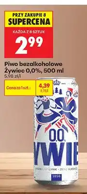 Biedronka Piwo bezalkoholowe Żywiec 0,0% oferta