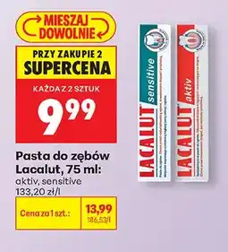 Biedronka Pasta do zębów Lacalut sensitive oferta