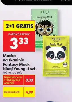 Biedronka Maska na tkaninie Fantasy Mask Niuqi Young Hedgehog Mask oferta