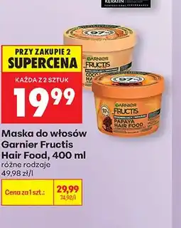 Biedronka Maska do włosów Garnier Fructis Hair Food Cocoa Butter oferta
