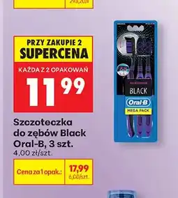 Biedronka Szczoteczka do zębów Black Oral-B oferta