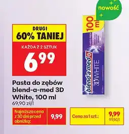 Biedronka Pasta do zębów blend-a-med 3D White oferta