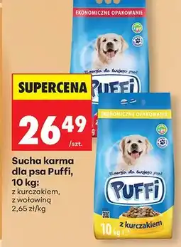 Biedronka Sucha karma dla psa Puffi z kurczakiem oferta