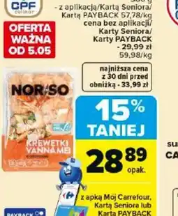 Carrefour Market Norso Krewetki gotowane oferta