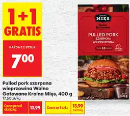 Biedronka Pulled pork szarpana wieprzowina Wolno Gotowane Kraina Mięs oferta