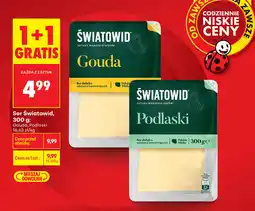Biedronka Ser Światowid, 300 g: Gouda, Podlaski oferta