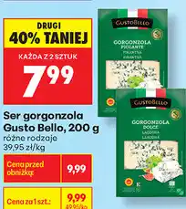Biedronka Ser gorgonzola Gusto Bello, 200 g różne rodzaje oferta