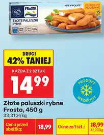 Biedronka Złote paluszki rybne Frosta oferta