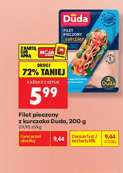 Biedronka Filet pieczony z kurczaka Duda oferta