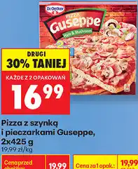 Biedronka Pizza z szynką i pieczarkami Guseppe oferta