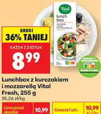 Biedronka Lunchbox z kurczakiem i mozzarellą Vital Fresh oferta