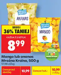Biedronka Mango lub ananas Mroźna Kraina oferta
