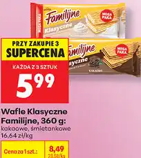 Biedronka Wafle Klasyczne Familijne oferta