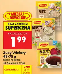 Biedronka Zupy Winiary, 48-75 g różne rodzaje oferta