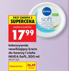 Biedronka Intensywnie nawilżający krem do twarzy i ciała NIVEA Soft oferta