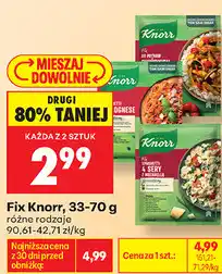 Biedronka Fix Knorr, 33-70 g różne rodzaje oferta