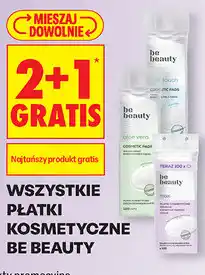 Biedronka WSZYSTKIE PŁATKI KOSMETYCZNE BE BEAUTY oferta