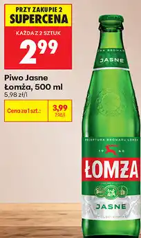 Biedronka Piwo Jasne Łomża oferta