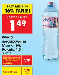 Biedronka Woda niegazowana Mama i My Polaris oferta