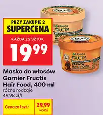 Biedronka Maska do włosów Garnier Fructis Hair Food oferta