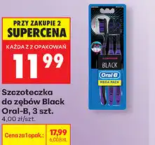 Biedronka Szczoteczka do zębów Black Oral-B, 3 szt oferta