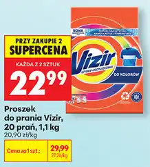 Biedronka Proszek do prania Vizir, 20 prań oferta