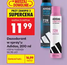 Biedronka Dezodorant w spray'u Adidas oferta