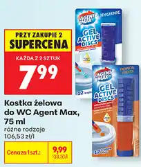 Biedronka Kostka żelowa do WC Agent Max oferta
