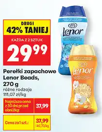 Biedronka Perełki zapachowe Lenor Beads oferta