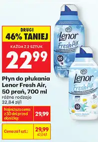 Biedronka Płyn do płukania Lenor Fresh Air, 50 prań oferta