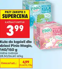 Biedronka Kula do kąpieli dla dzieci Pinio Magic, 140/150 g oferta