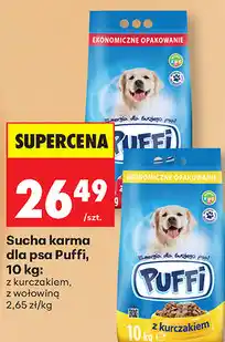 Biedronka Sucha karma dla psa Puffi, 10 kg oferta