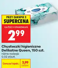 Biedronka Chusteczki higieniczne Delikatne Queen, 150 szt oferta