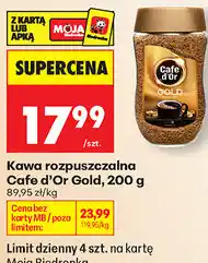 Biedronka Kawa rozpuszczalna Cafe d'Or Gold oferta