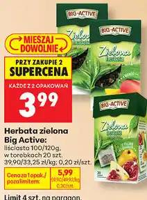 Biedronka Herbata zielona Big Active oferta