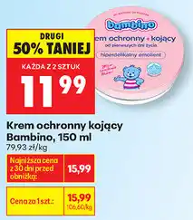 Biedronka Krem ochronny kojący Bambino oferta