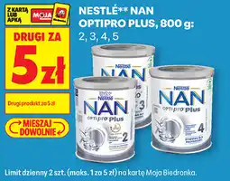 Biedronka Nestlé NAN OPTIPRO PLUS oferta