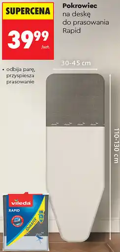 Biedronka Pokrowiec na deskę do prasowania Rapid Vileda oferta