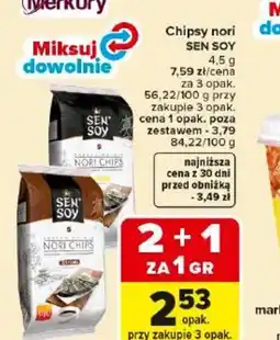 Carrefour Market Chipsy nori Sen Soy oferta