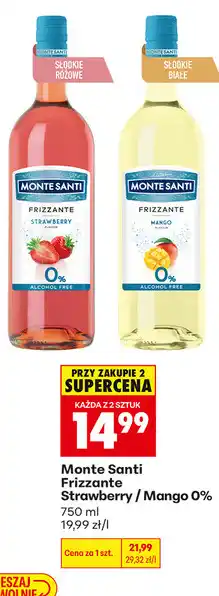 Biedronka Monte Santi Frizzante Strawberry / Mango 0% oferta