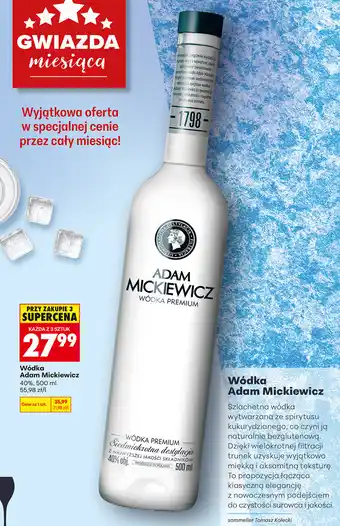 Biedronka Wódka Adam Mickiewicz 40% oferta